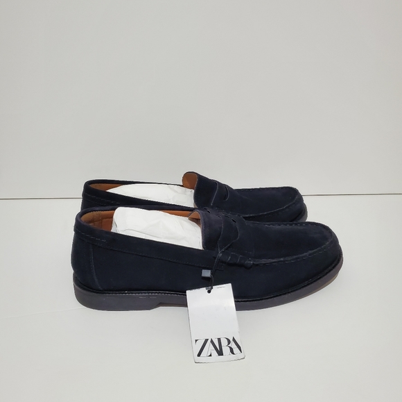 ❌️SOLD❌️ZARA SUEDE PENNY LOAFERS SIZE 10 - Picture 8 of 11